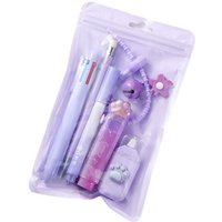 11pcs/set Kawaii 11-in-1 Stationery Set Cat Paw Theme School Supplies Kit Pencil Eraser Highlighter Back To School