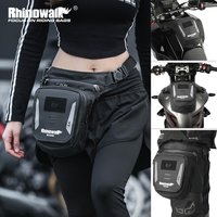 Rhinowalk Motorcycle Leg Bag Motor Tank Bag No magnets Chest Bag Multi-Pocket Design With Rain Cover Riding Storage Pack