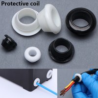 Bouchon d'étanchéité bague d'étanchéité en caoutchouc à ajustement rapide simple face trou traversant bobine de protection trou traversant tampon de boucle de fil conique protection d'œillet