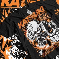 Bakugo Katsuki T-Shirt Hero MHA Anime Girl Gift Shirt Tee All Size Y2k Top Women Clothing Women Clothes Tops