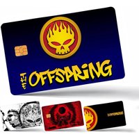 Pop Punk Band T-The OffspringS 4pcs 1Set Credit Debit Card Sticker Sticker Decoration Waterproof Small Chip Card Skin Sticker