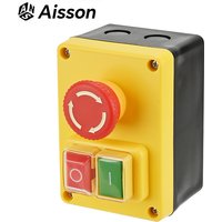 YH02A D-2 120V/250V 16A Electromagnetic Push Button Switch Emergency stop Switches for Electric Tools and Machine Tool Equipment