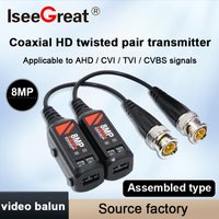 Hot CCTV Accessories Passive HD 8MP 4K BNC Video Balun Passive Twisted Pair Transmitter Surveillance Camera Connector
