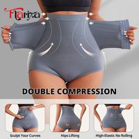 Flarixa Waist Shaper Tummy Slimming Women Panties Fajas With Hooks Seamless High Waist Shapewear Butt Lifter Body Shaper Briefs