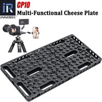 INNOREL CP10 Multi Functional Photography DIY Cheese Plate with 1/4" & 3/8" Threads, Built-in ARRI Locating Holes for Tripod