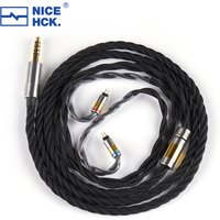 NICEHCK FirstTouch 6N OFC+Silver Copper Alloy Cable MMCX/2Pin Connector 3.5/2.5/4.4mm Plug Woven PP Yarn High Quality IEM Wire
