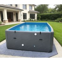 Straight seam inflatable swimming pool rectangular large portable outdoor swimming pool