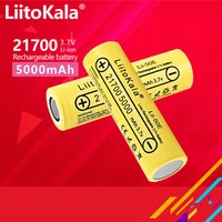 1-16pcs LiitoKala 21700 5000mAh Li-ion Battery 3.7V Discharger 35A Power battery High discharge battery E-tools battery