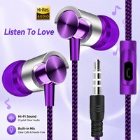 Wired Earphones In-Ear Headset Portable Phone Audio Accessory For 3.5mm Audio Devices Travel Portable Headset Kit Accessories
