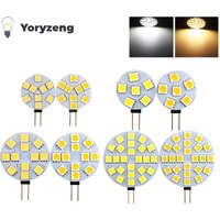 G4 LED Bulbs DC 12V 5050 SMD 1.2W 2.4W 5W 120 Degree bi-pin Cold Warm White Halogen Replacement Lamp