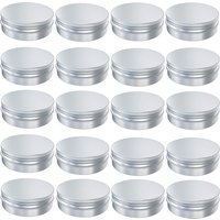 10Pcs Aluminum Tin Jars 50/100ML Refillable Empty Metal Pot Seal Round Empty Can Container for Cosmetic Lip Balm Candle Jar