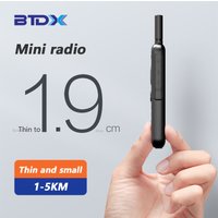 BTDX walkie-talkie de BT-88S,conjunto de Radio bidireccional UHF 400-470MHz, transceptor de 16 canales, 2 uds./lote