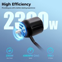 C6374 170KV 2300W Brushless Motor, High Power Electric Motor for Electric Skateboard, Scooter & E-Bike Modification