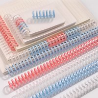 5/10pcs 34-hole book/notebook loose-leaf spiral rings, DIY diary note album paper clips, for binding durable plastic coils