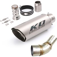 Full System Motorcycle Exhuast Escape 51MM Muffler Middle Link Pipe With DB Killer Slip On For YAMAHA YZF-MT03 MT25 2016-2025