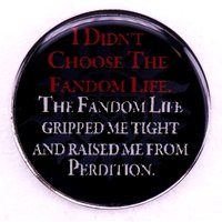 i didn't choose the fandom life Enamel Pin Supernatural movie brooch jewelry Decorate for fans