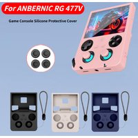 Retro Handheld Gaming Console Case for ANBERNIC RG477V - Fully Wrap Soft Silicone Shockproof Protective Accessory