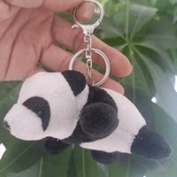 Unique Keyring Cute Panda Key Chain for Men Wild Outing Keychain for Men Women Little Girl Fashion Key Ring Gift