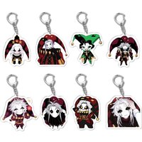 Game The Freak Circus Pierrot Harlequin Peripheral High Definition Acrylic Keychain Pain Bag Hanging Decoration Keychain Gift