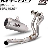 51mm Performance Exhaust System Pipe Muffler Fit MT09 FZ09 XSR900 2014-2020