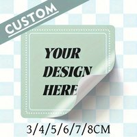 3-8CM Customized Square Stickers – 50-1000PCs Personalized Name Labels, Custom Your Own Stickers for Activities