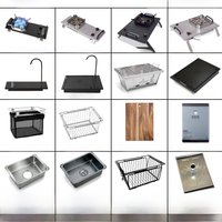 Outdoor IGT Module Accessories Multi-Functional Combination Table Board Camping Table Expansion Single Tea Tray Water Dispenser