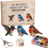 Unleash creativity with the 2026 Mini 3D Beaded Animal Set! Cute birds & animals, mosaic craft kit for adult relaxation.
