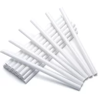 24 Pcs Stacking Cake Straws Cake Support Rods Plastic Dowel Rods Tiered Cake Construction and Stacking White Plastic Sticks