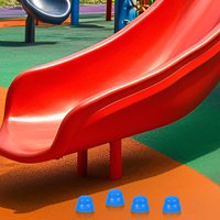 10Pcs Bright Plastic Nut Caps for Playground Equipment Bolt Protective Covers Slide Swing Climbing Frame Supplies Safe Child
