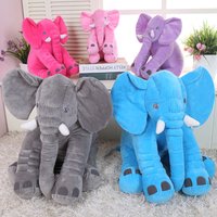 30CM Elephant Plushie Simulated Animals Elephant Plush Toy Soft Comfortable Headrest Sleep Companionship Holiday Gift For Friend