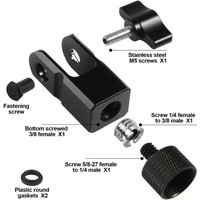 New Tech Microphone Adapter 3/8-Inch To 1/4-Inch For Hyperx Quadcast Microphone Stand And Boom Arm Adapter