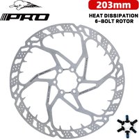 IIIPRO 203MM Rotor 6 Bolts Brake Disc Floating with Screws for Crosscountry ,Trail Riding,Electric Bikes New