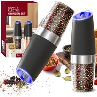 1/2Pcs Electric Automatic Gravity-Sensing Salt And Pepper Grinder Set Adjustable Spice Mill Kitchen Tools for Cooking