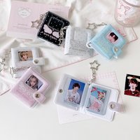 Angel Wings 2 Inch Snap Button Mini Photo Album Student Cute Cartoon ID Photo Storage Book Kpop Photocard Binder