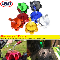 CNC Aluminum Gas Fuel Tank Cap Cover For Kayo Bse Chinese CRF TTR KLX 110 50 70 90 125 140 150 160 190 CC Dirt Pit Bike Parts