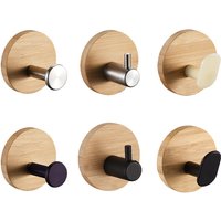 Self Adhesive Hooks, Robe Hooks Reusable Seamless Hooks, Heavy Duty Adhesive Hooks, Utility Hooks for Bedroom, Kitchen, Bathroom
