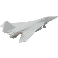 5PCS F-52 Science Fiction Stealth Fighter Jet with Landing Gear Opening Wing 1/2000 700 350 Scale Model Fighting Aircraft Plane