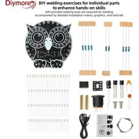 DIY Soldering Learning Kit Touch Control Owl LED Light Electronic Practice for Beginners Education Kit DC 5V