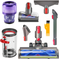For Dyson V11 V15 SV14 SV17 SV15 SV22 SV28 Cordless Vacuum Attachment Brush Head Dust Mite Removal Brush HEPA filter Dust Bin