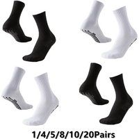 AliExpress NONE 1/4/5/8/10/20Pairs sports socks for men and women suitable for football basketball cycling running hiking and skateboarding