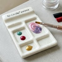 1 Square Nail Art Palette, False Nail Tip Palette Resin Gel Nail Polish Display Stand, Nail Art Tools, Nail Brush Holder