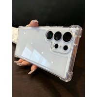 Luxury Airbag Shockproof Transparent Soft Case for Samsung Galaxy S26 S25 S24 S23 S22 S21 Ultra Plus S25 Edge A34 A33 A54 A53 5G