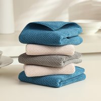3er-Pack/9er-Pack verdicktes Mikrofaser-Reinigungstuch, Maiskorn-Reinigungstuch, neues Design für effektive Fleckenentfernung, verschiedene Farben, doppelter Verwendungszweck für trockene und feuchte