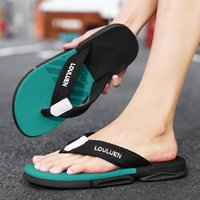 2023 haute qualité marque mode hommes tongs été plage tongs hommes décontracté respirant épaissir plage hommes pantoufles en plein air