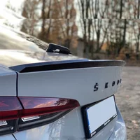 For Skoda Octavia MK4 2020-2023 Sedan Rear Spoiler Cap Trunk Boot Roof Lip Spoiler Wing Rear Tail Lip Spoiler Splitter Bodykit
