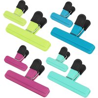 9 Pack Chip Clips, Food Clips, Upgraded Wide Open Bag Clips for Food Storage with Air Tight Seal Grip