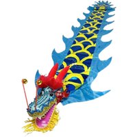 1.5/2/3/5 Meters Children's Chinese Dragon Dance Toys For Kids Christmas Gifts Festival Dance Fun Fitness Dragon With Swing Rope