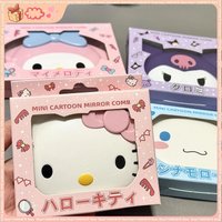 2026 New Kt Melody Cat Portable Flip-Up Mirror, Cosmetic Mirror, Travel Mirror, Miniature, Adorable, Girl Birthday Gift Hot Sell
