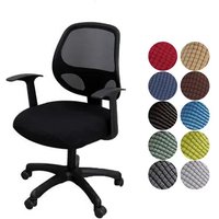 Elasticity Office Stretch Computer Chair Covers Solid Color Chair Seater Cover