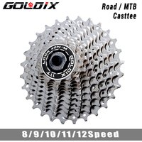 GOLDIX MTB/Road bike Cassette 11-25/28/32/34/36T bicycle freewheel 8/9/10/11/12 speed sprocket flywheel for Shimano SRAM